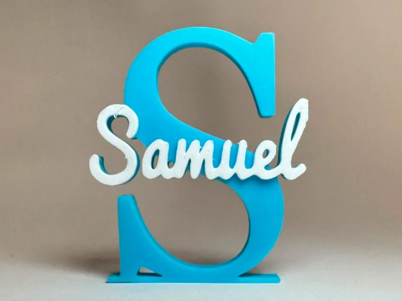 Placa de Identificação 3D - Samuel