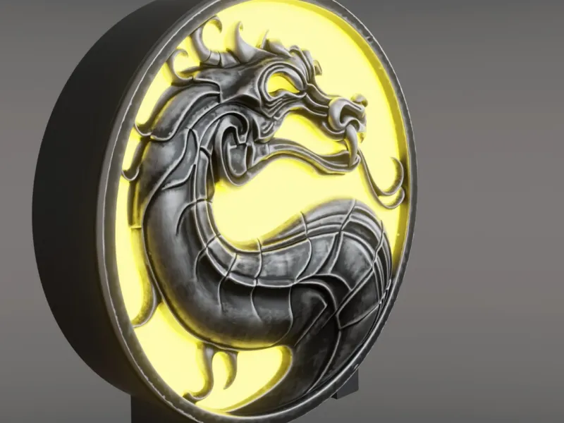 LAMPARA DRAGON MORTAL KOMBAT