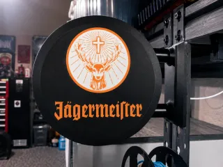 Jägermeister lightbox sign system