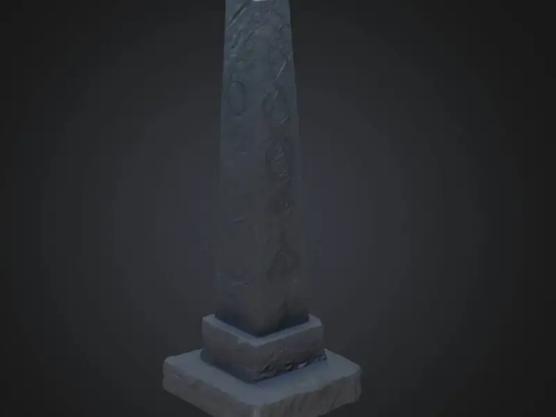 Massive dark stone monumental rpg game