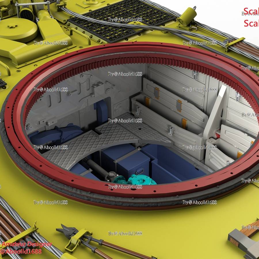 Tiger Tank Early Production Turret Ring.(STL-35-16)