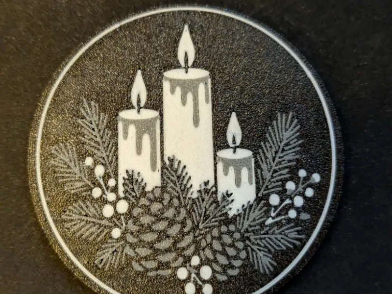 Kerstkaarsen Onderzetter