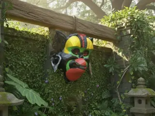 Japanese Mask Multicolor