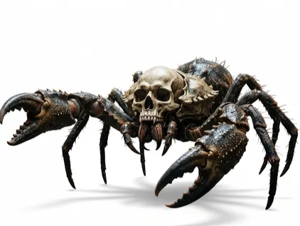 skull spider crab