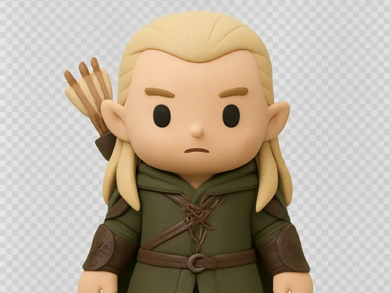 mini Legolas from the hobbit movies