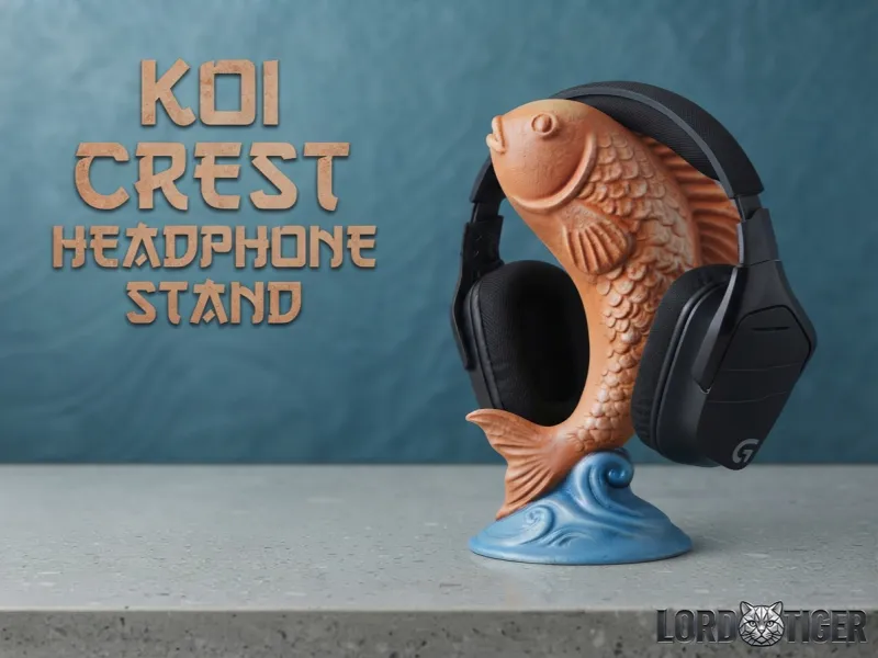 Koi Crest Hoofdtelefoonstandaard