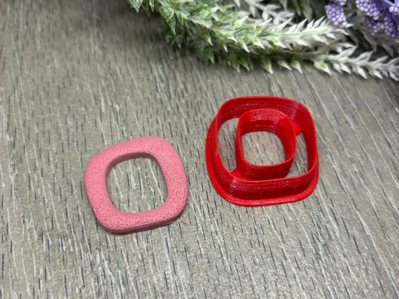 DOUBLE ROUNDED SQUARE CLAY CUTTER
