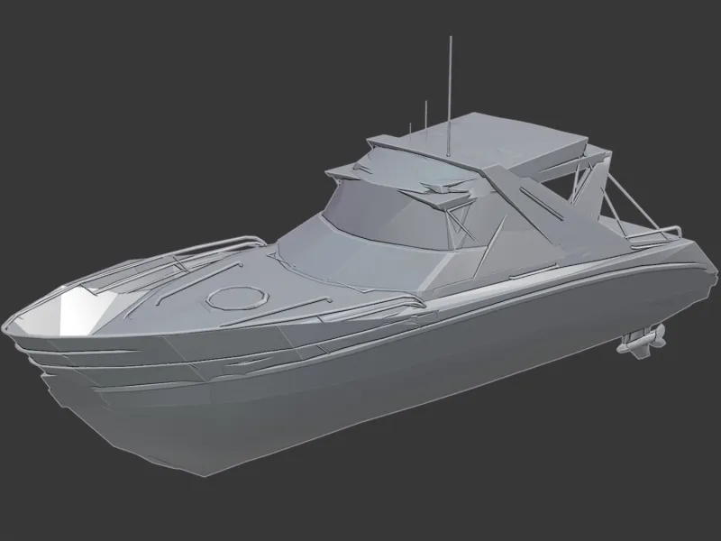 Trophic Boat 3D Printable Model