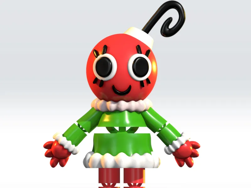 Flexi Bobette Dandys World 3D Model STL 3mf Multicolor