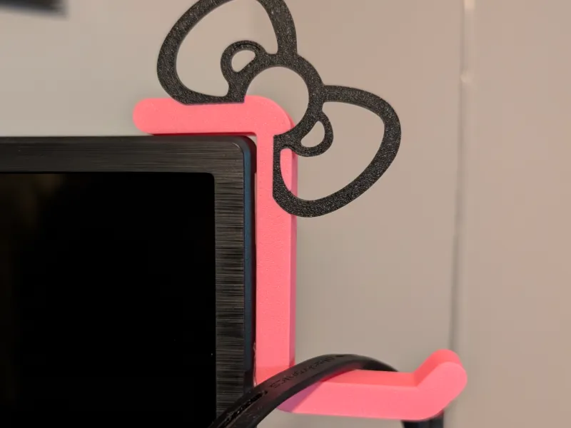 Headphone Hook For Monitor with Bow