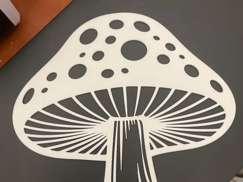 Decoração de parede de cogumelo