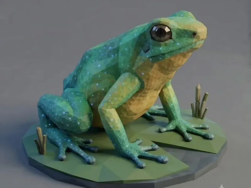Low Poly Frog