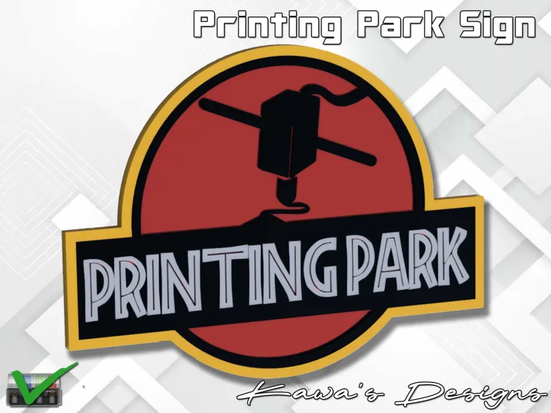 Printing Park Sign