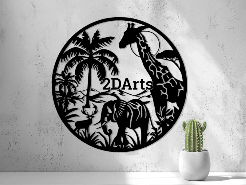Arte de Pared de Vida Silvestre Africana