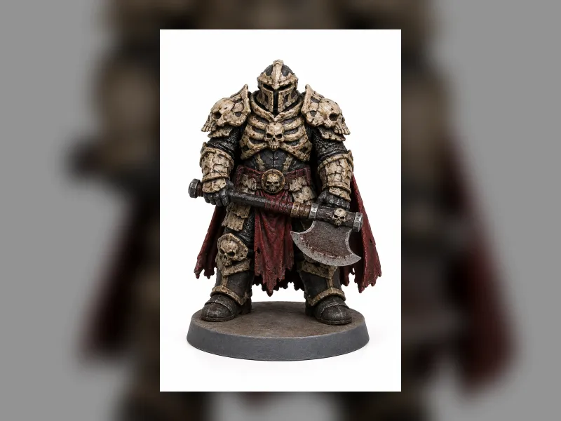 Bone Armored Champion Short Heavy Axe