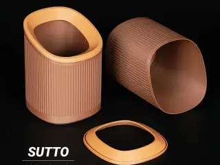 Desktop Bin - Ribbed Design