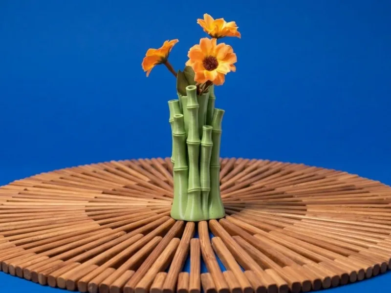 Vase miniature style bambou