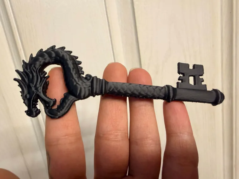 Dragon Fantasy Key with Ornate Mythical Design