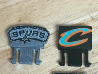 Basketball Hard Hat Clip (MSA) and blank clip