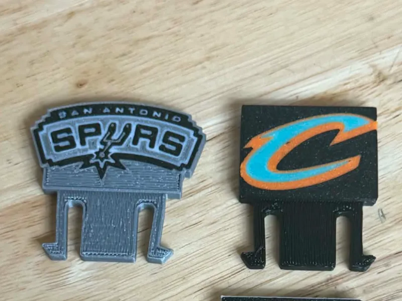 Basketball Hard Hat Clip (MSA) and blank clip