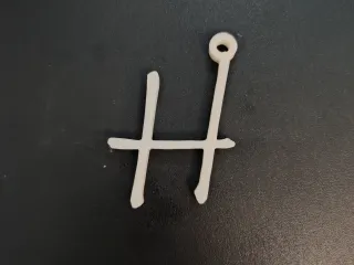 H keychain