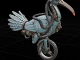 Steampunk Stylized Robotic Bird-0