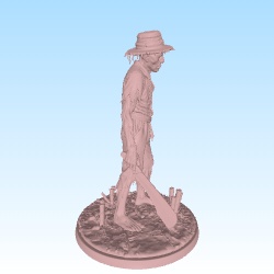 Sugar cane farmer zombi male
