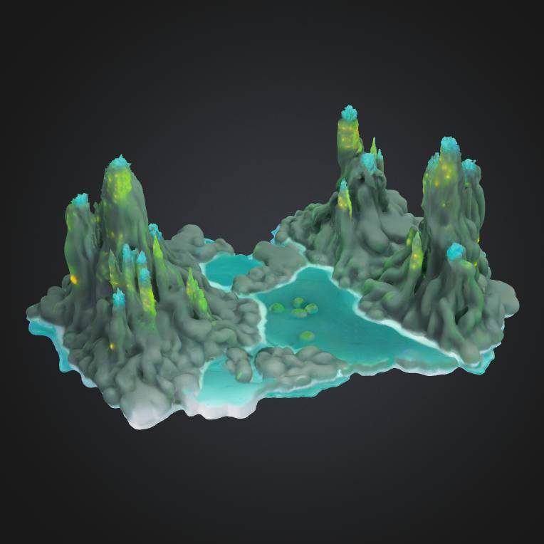Props & Terrain STL Download - alien terrain game rpgby Warjacob