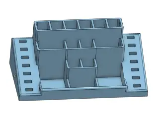 Angled USB + Desktop Organizer