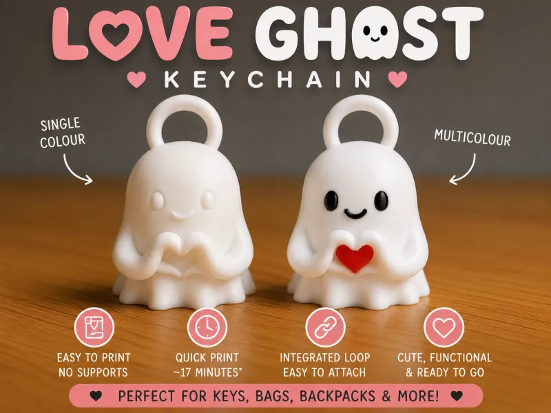 Liefdesspook Sleutelhanger