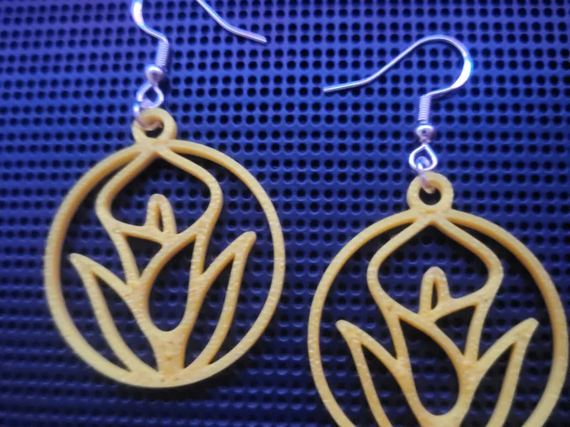 Boucles d'oreilles - 092 - Impression facile - Gratuit