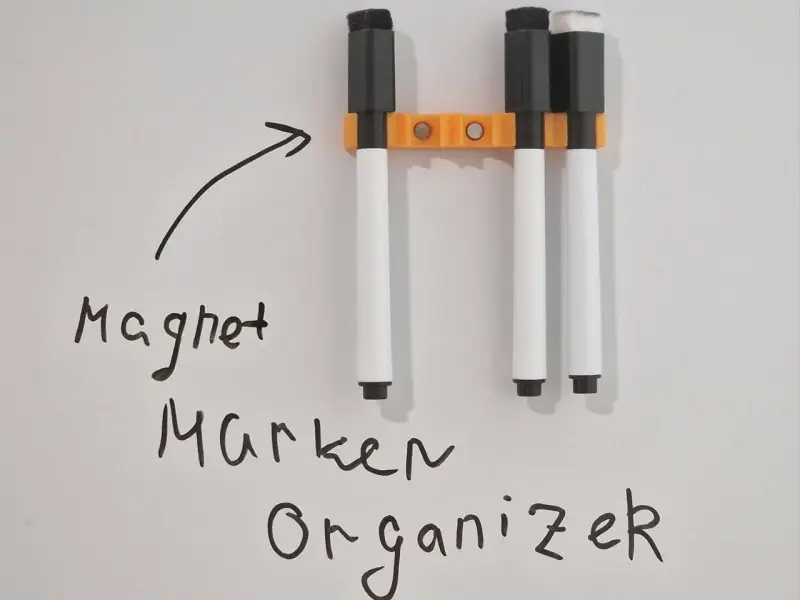 Organizador magnético para marcadores de quadro branco