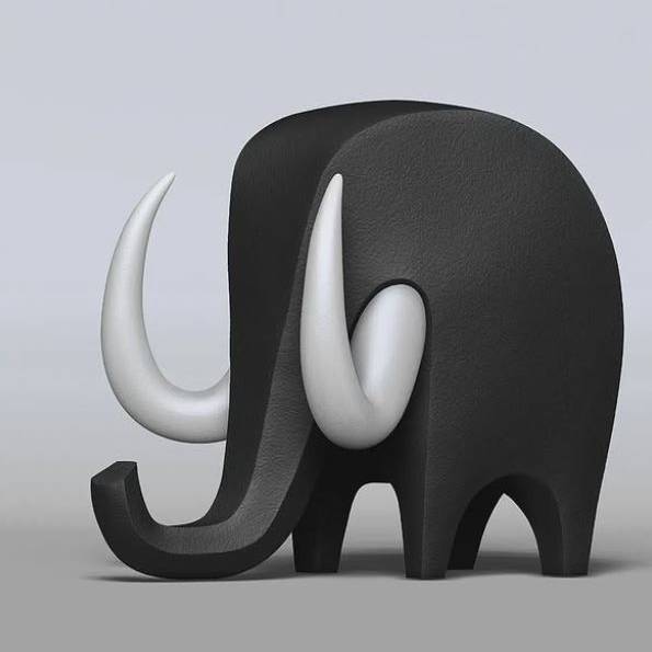Elephant Creature Figure Fan Art Toy