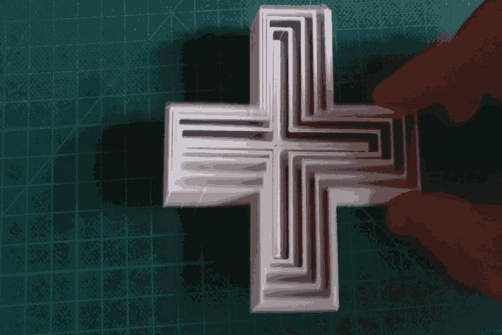 3D Printer Files | 3MF File | Cross Fractal Fidget | Creality Cloud