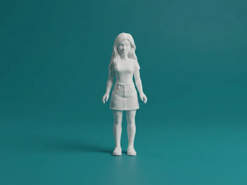 Dollhouse Girl Figure | 3D Printed Dollhouse Decor