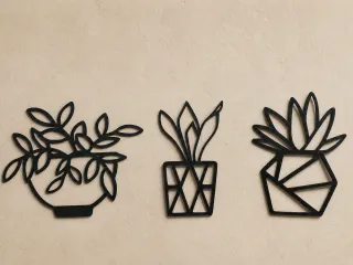 Set of 3 Plant Wall Arts