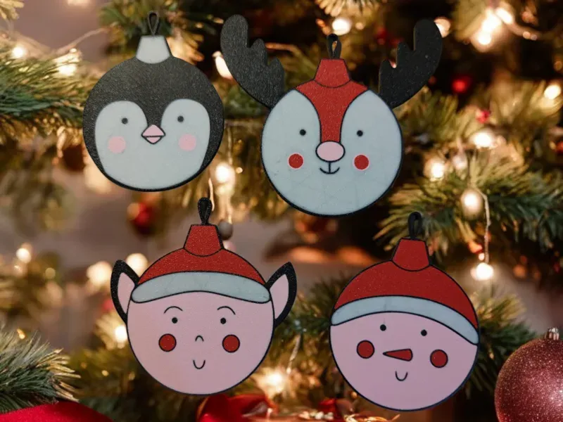 🎄 Ornamenti Natalizi Stampati in 3D Personaggi Festosi ❄️