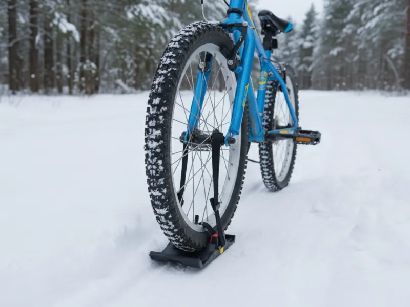 Thick Tire Ski Adapter: Fits up to 4.9 in / 125 mm wide
