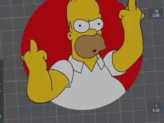 homer-fkyu-the simpson-keychain