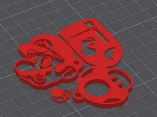 Super Mario Keychains