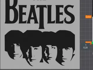 The Beatles faces