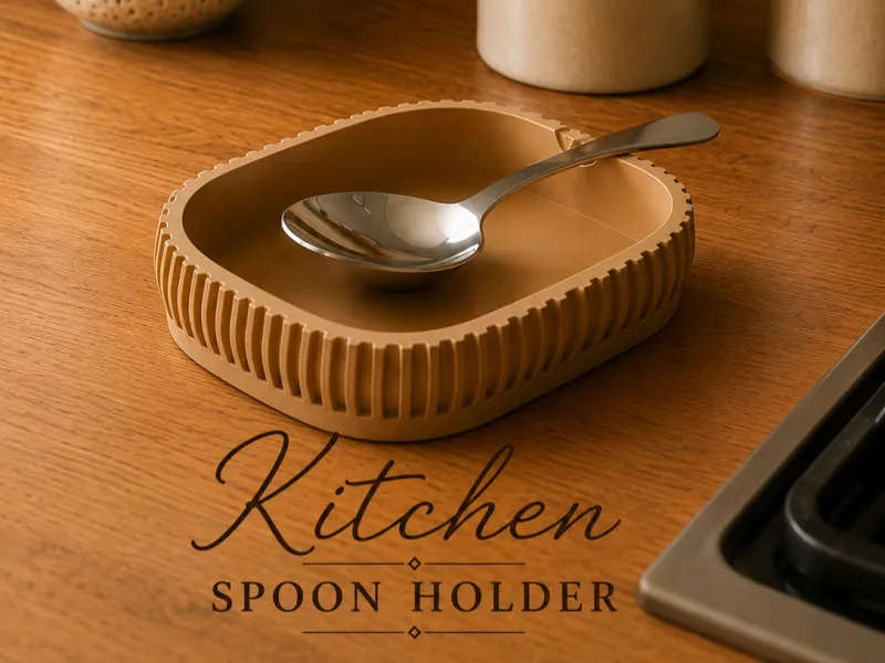 Japandi Spoon Holder - Squared