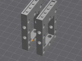 Vertical Lego Large Motor Mount