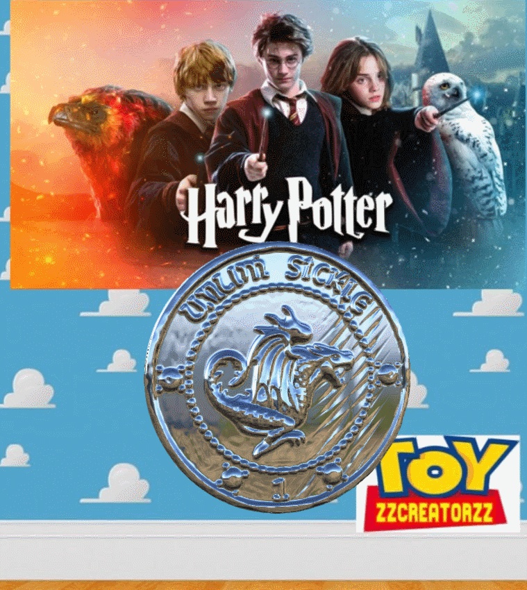 moneda silver de harry potter