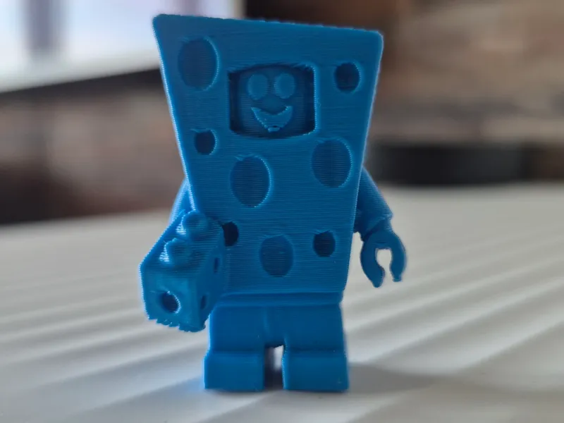 estilo bloco lego personagem queijo