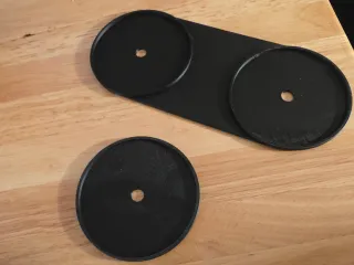 Temu Modular Couch with round black legs locking brackets