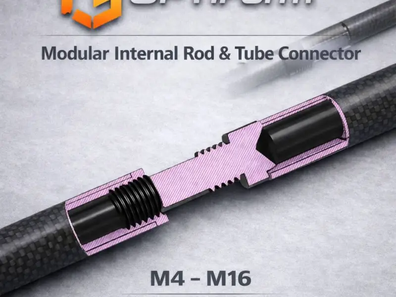 Modular Internal Rod & Tube Connector – ID 6–18 mm