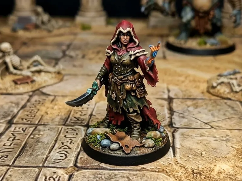 RPG Female Cultist Miniature