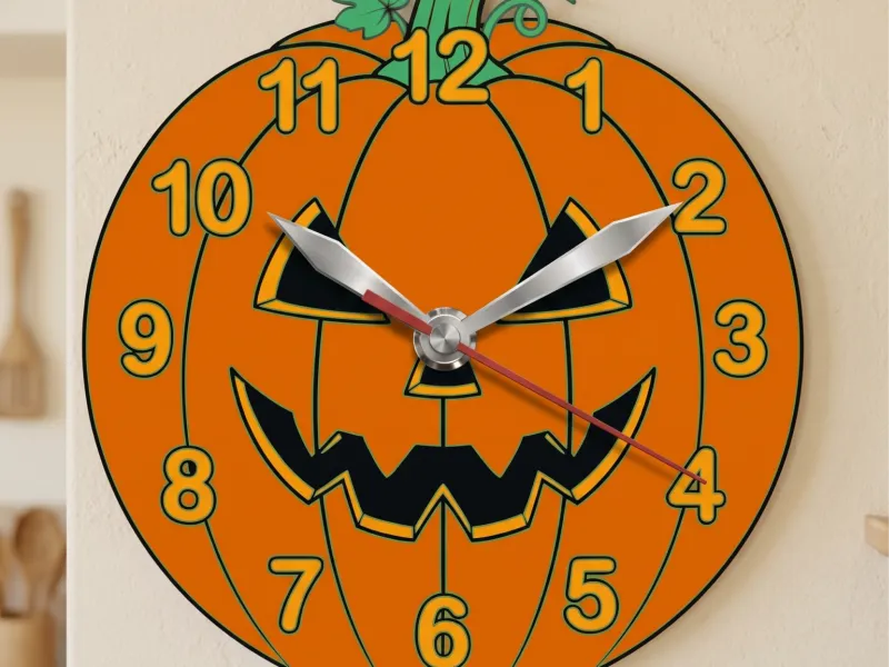Jack O'Lantern Clock