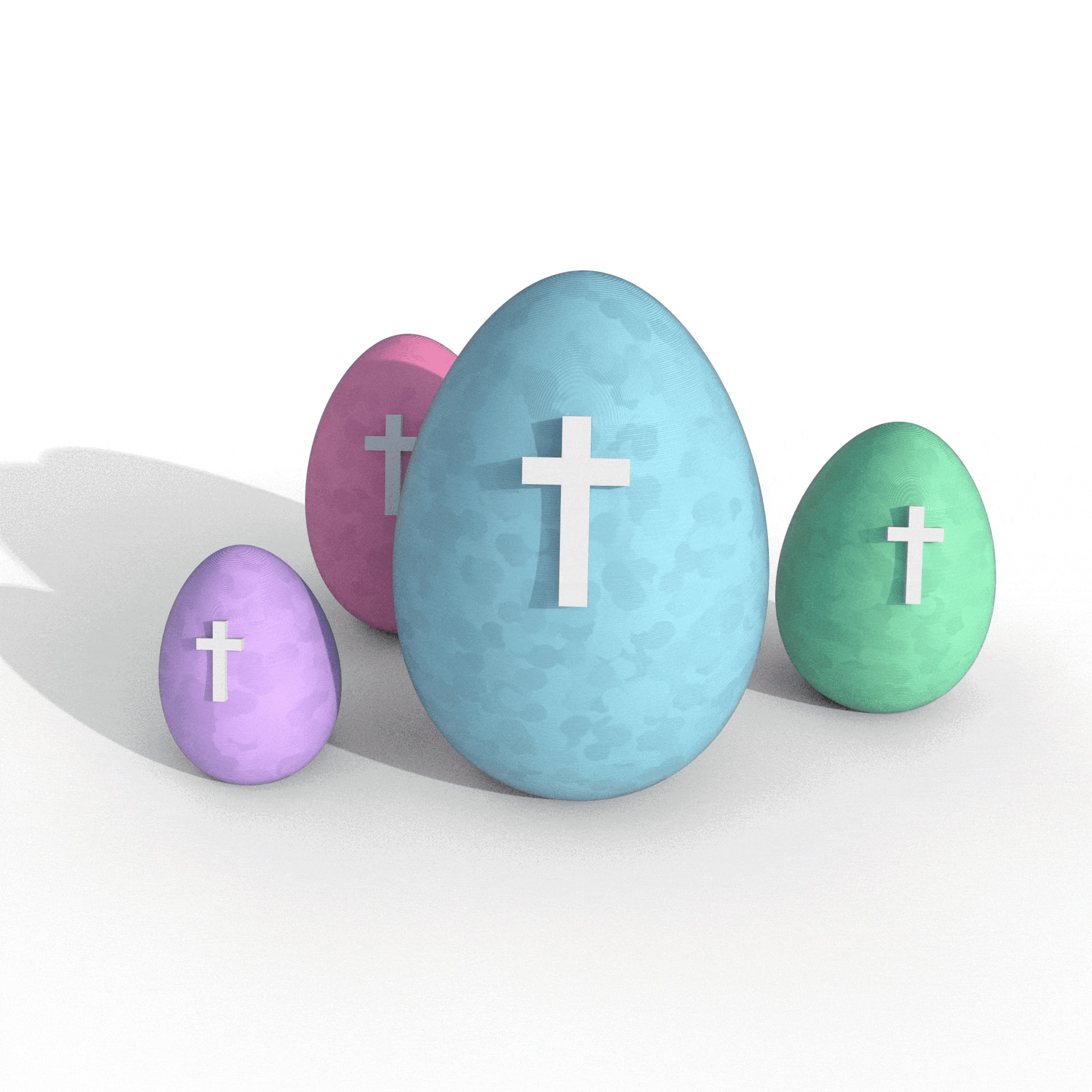 Easter Egg With Cross-0